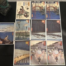 BRD Japanische Kunst Bild Postkarten Lot -10x- diverse Frankatur & Stempel A586
