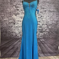 Sherri Hill Women's Prom Dress Size 6 Peacock Style 55924
