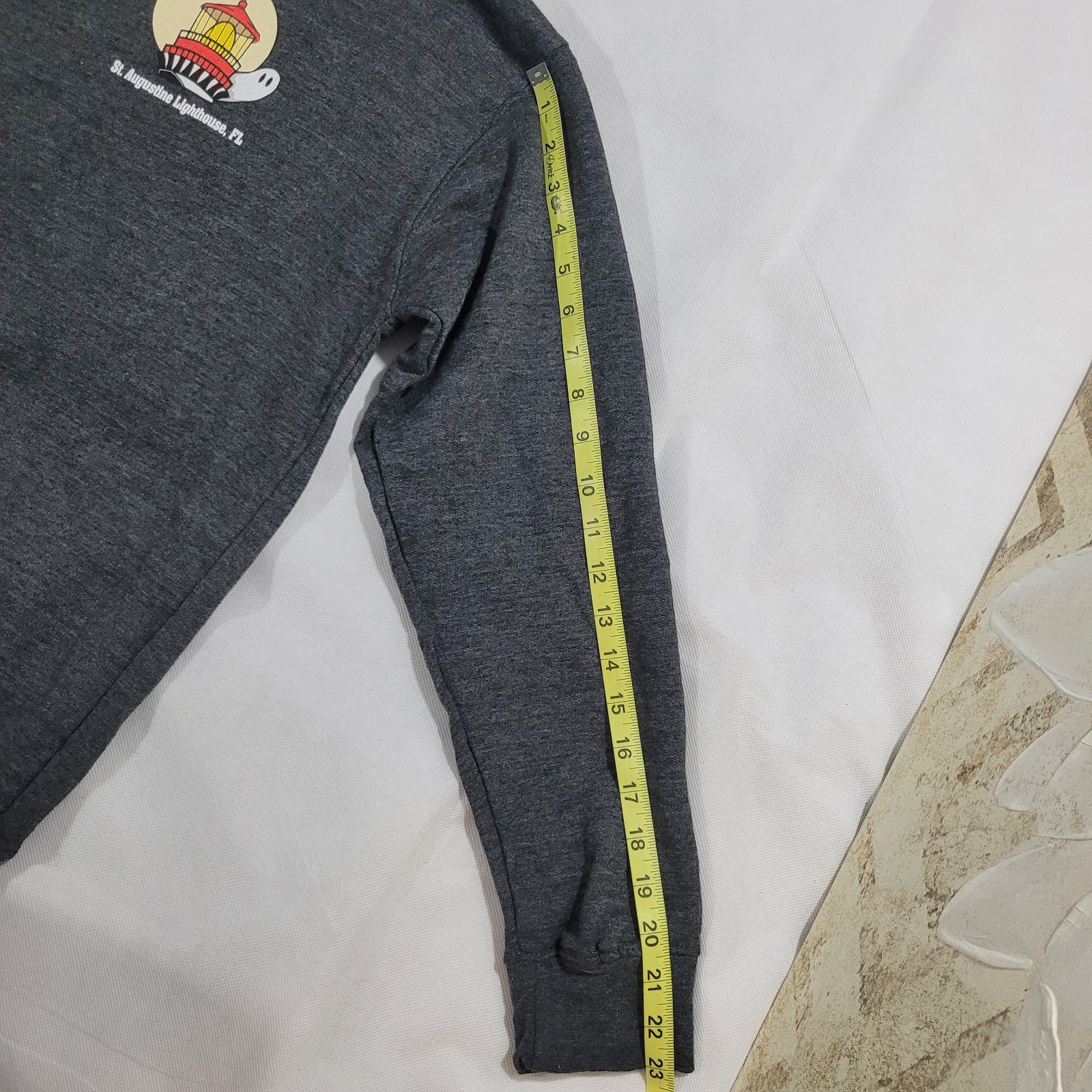 St. Augustine Lighthouse Sweatshirt Large Gray Pa… - image 6