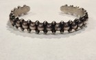 Vintage Marked Mexico 925 Small Domed Row Cuff — photo 1