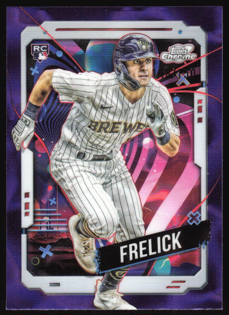 2024 Topps Chrome Cosmic Sal Frelick #3 RC Purple Nebula Refractor #'d /150