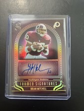 2025 Panini Silhouette Brian Mitchell Washington Redskins Framed Signatures Auto