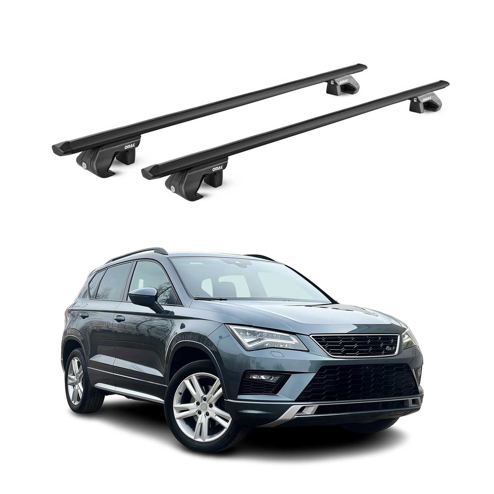 Barres de toit pour Seat Ateca KH idéales pour coffre et ski