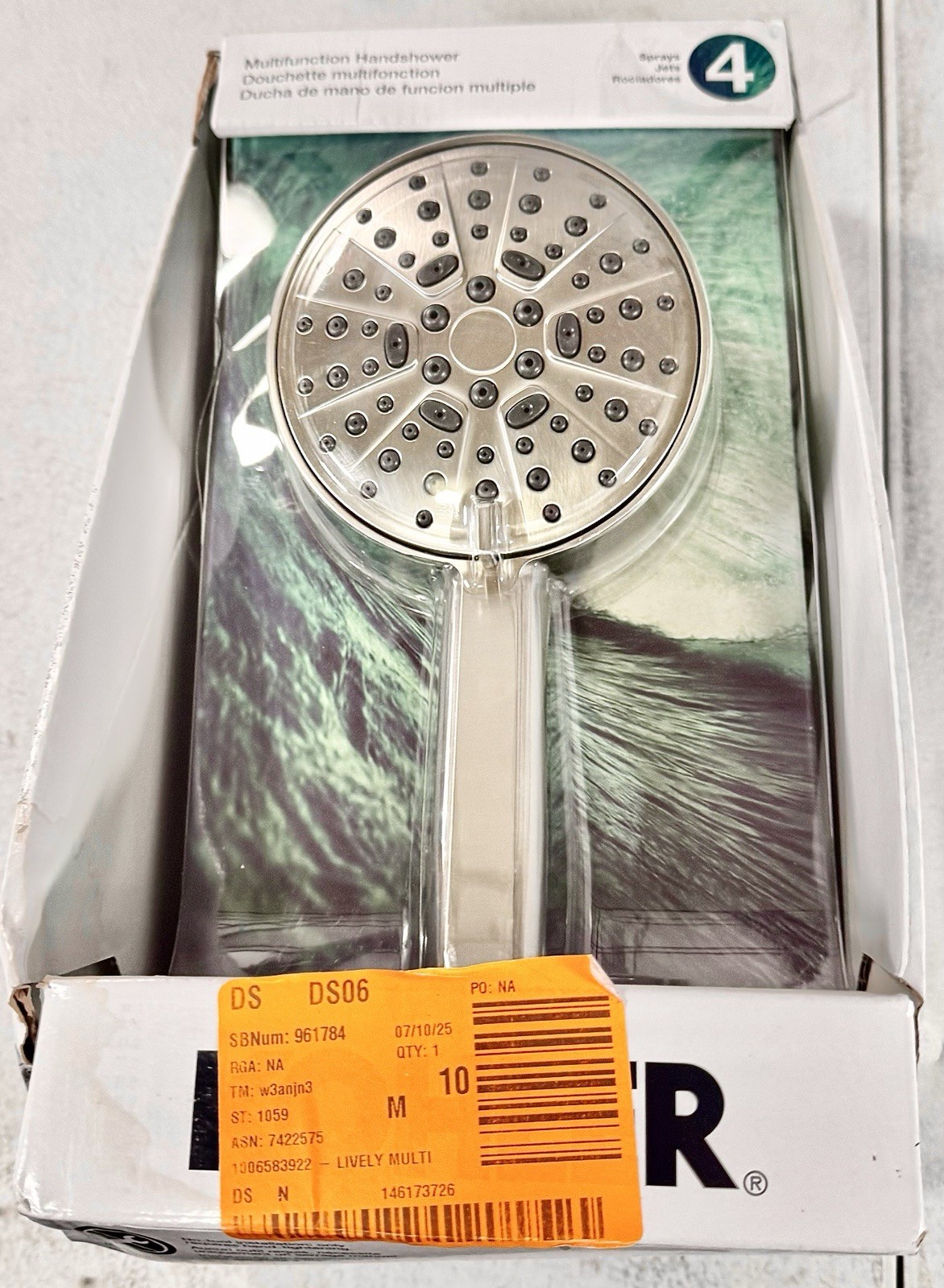 KOHLER Lively 4-Spray Wall Mount Handheld Shower Head in Vib