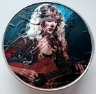 Taylor Swift Playing Guitar - American Silver Eagle 1oz. .999 Silver Coin Gift