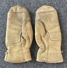 Wolverine VTG Leather Gloves Mittens Sherpa Lined Skiing Snow Mobile Mens Small