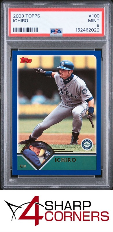 2003 TOPPS #100 ICHIRO SUZUKI MARINERS HOF PSA 9