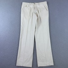 Dolce & Gabbana D&G Men’s 32x31 Pinstripe Dress Pants Beige Cream Trousers Y2K