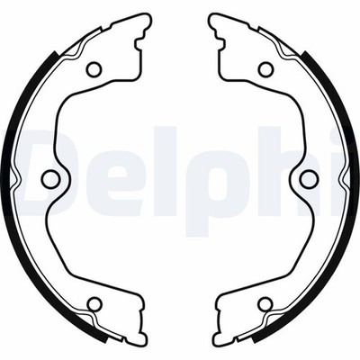 Bremsbackensatz Feststellbremse DELPHI LS2033 für IX CR HONDA CU ACCORD 8 Tourer
