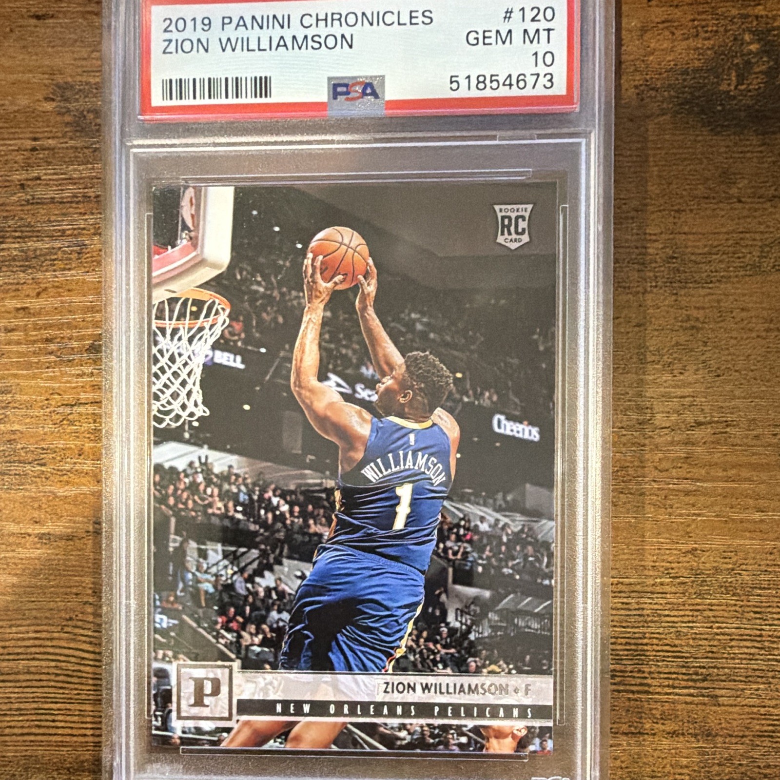 Panini 2019-20 Chronicles Zion Williamson #120 RC PSA 10 New Orleans Pelicans
