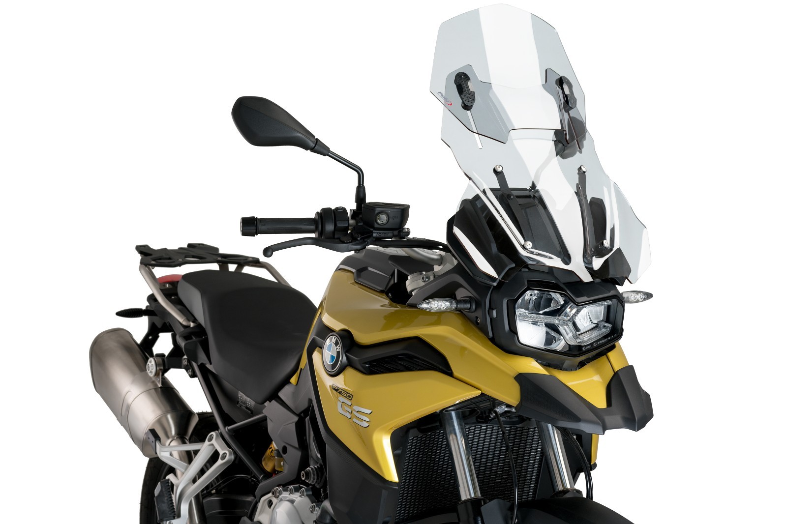 Bulle réglable BMW F750GS 2024 pour réduire le vent sur autoroute