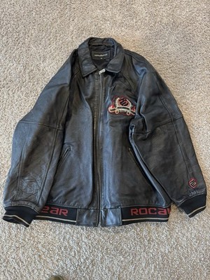 wu-wearレザージャケット　激レア　fubu rocawear enyce 2000s Vintage Rocawear Leather Jacket | eBay