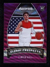 2020 Panini Prizm Draft Picks Global Prospects Purple Wave LaMelo Ball #98 lu0
