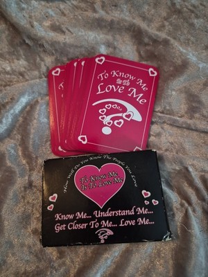 To Know Me is to Love Me Card Game Partner Friend Relative Questions Vintage