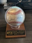 Hank Aaron 715th Home Run 20th Anniversary Signed Baseball Atlanta Braves NO COA