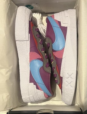 Nike Blazer Low x KAWS x sacai  Purple Dusk Size Men s US 5 DM7901-500