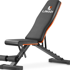 Adjustable Weight Bench for Home Gym  Foldable Incline Decline Flat Workout Bench