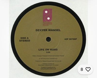 Dexter Wansel - Life On Mars / The Sweetest pain 12'') re-issue 
