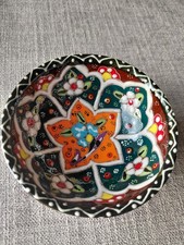 Hand Painted Small Glazed Bowl Turkish Iznik Pottery
