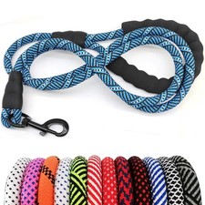 Heavy Duty Rope Dog Leash 3/4/5/6/7/8/10/12/15/20 FT Nylon Pet Leash Soft Pad...