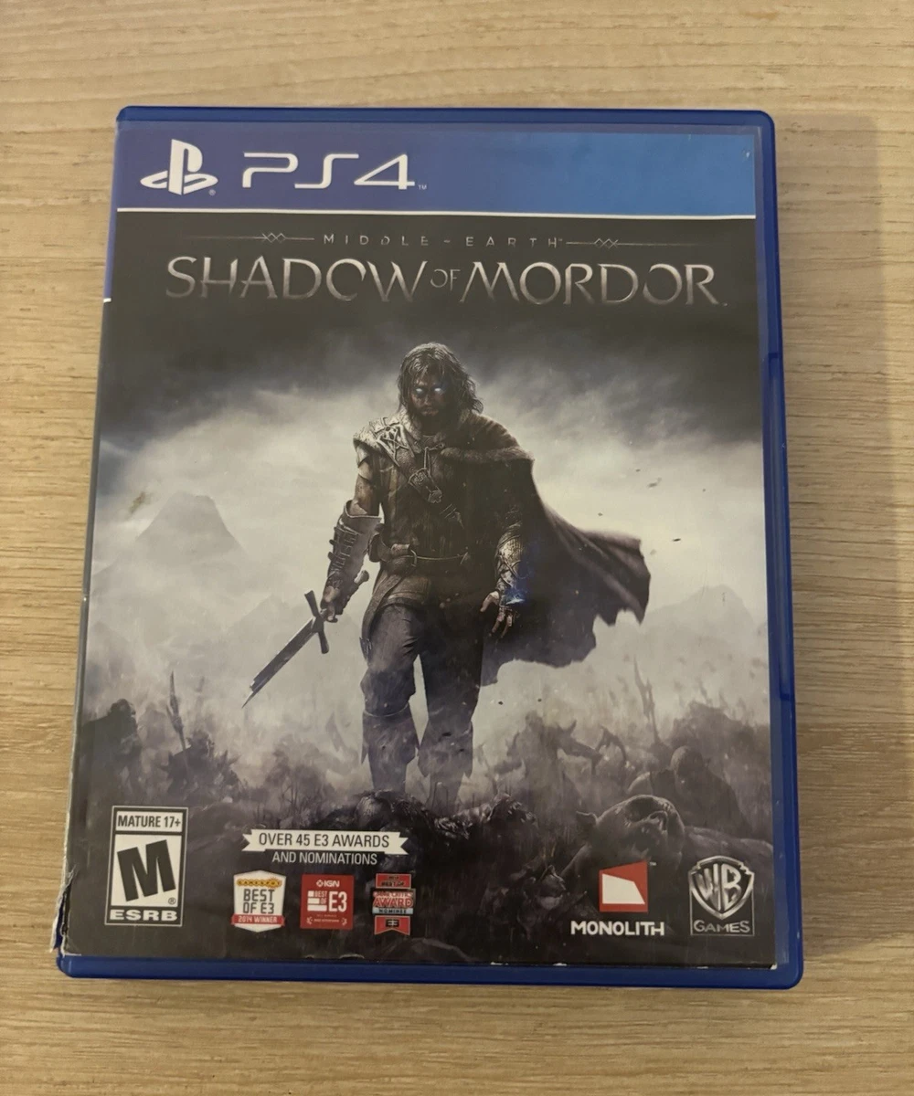 Sony PlayStation 4 Middle Earth: Shadow of Mordor Video Games for