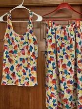 Kasper For A.S.L Donna 2 Pezzi Ensemble Taglia 10-11 Made In Hong Kong Senza Maniche