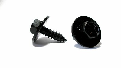 6.2mm Steel Screw Rivet Clips – Mudflap & Splash Guard Mounting For Toyota – German-Made, Black