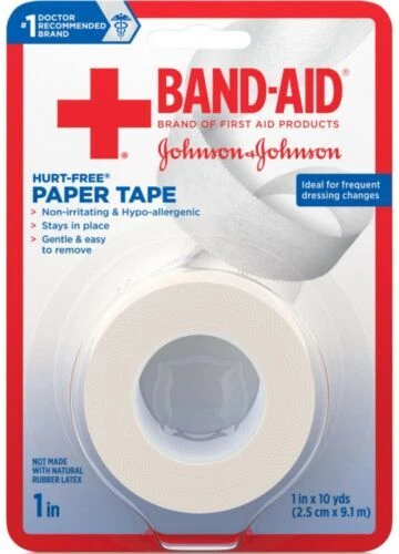Band-Aid Hurt-Free Medical Paper Tape Wound Dressing 1 inch x 10 yard 1 Count - Image 3 of 4