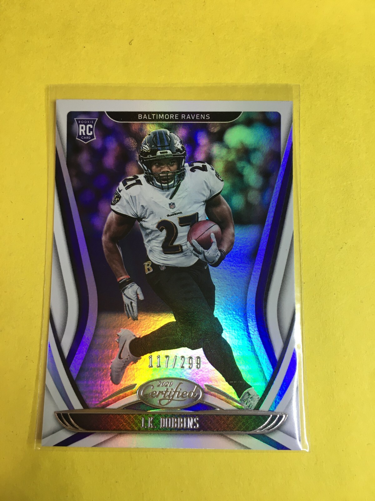 F157,628 2020 Certified Mirror #112 J.K. Dobbins Baltimore Ravens/299