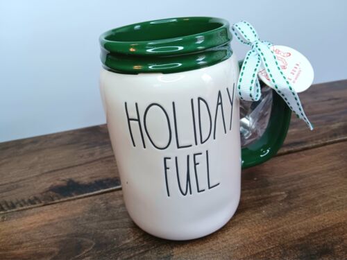 NEW RAE DUNN Holiday Christmas "Holiday Fuel" Mug W/ Cookie Cutter And Gift Tag - Picture 2 of 8