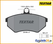 Brake Pad Set, Disc Brake Q+ Textar 2016804 for VW Seat