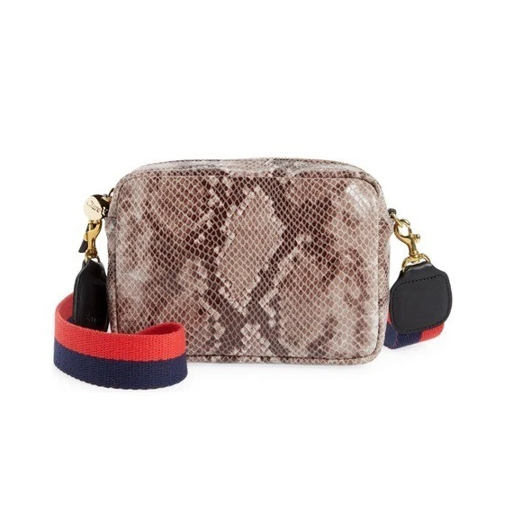 Clare V, Bags, Clare V Midi Sac Snake Embossed Crossbody Bag