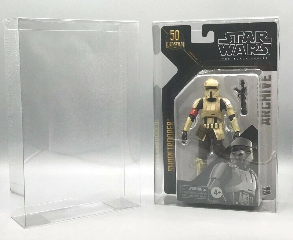 10 x 星球大战黑色系列档案卢卡斯电影动作玩偶保护壳 — 第 3/4 张图片