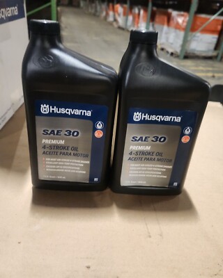 2 QUARTS OF LAWN MOWER, PUSH MOWER, SNOW THROWER, TRACTOR OIL SAE 30