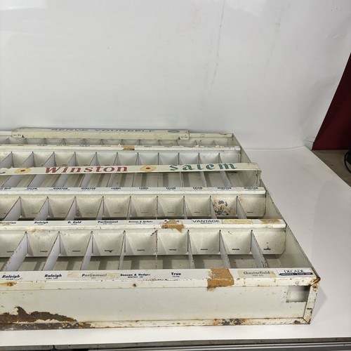 Vintage Metall Zigarettenladen Vitrine Werbung Ständer Camel Winston Salem - Bild 7 von 24