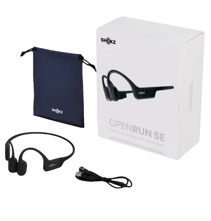SHOKZ OPENRUN S803 骨伝導スポーツヘッドフォン BLACK A Shokz - OpenRun SE S803 Bone Conduction Open-Ear Endurance