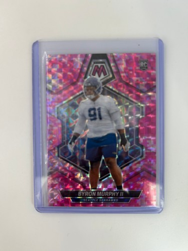PANINI MOSAIC FOOTBALL 2024 BYRON MURPHY II SEAHAWKS PINK CAMO MOSAIC RC .