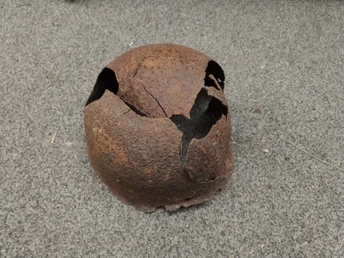 Original WW2 Russian Military Helmet From Kurland. Condition as found.