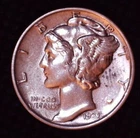 1939-P Mercury Silver Dime Nice Details 10(C) #035