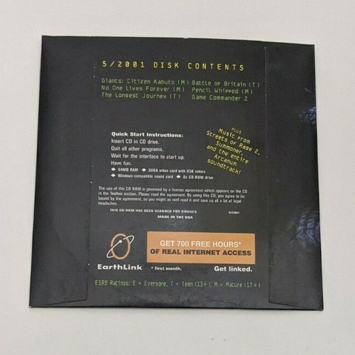 PC Computer Gaming World May 2001 demo disc Giants Citizen Kabuto - Picture 2 of 2