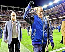 Pat Bowlen GridironArt 8x10 art photo Denver Broncos