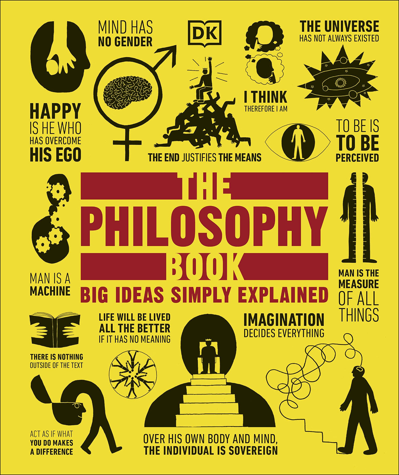 The Philosophy Book Big Ideas Simply Explained by DK Hardcover 2019 Like New