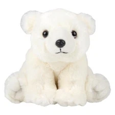 New POLAR BEAR 8 inch Stuffed Animal Plush Toy WHITE