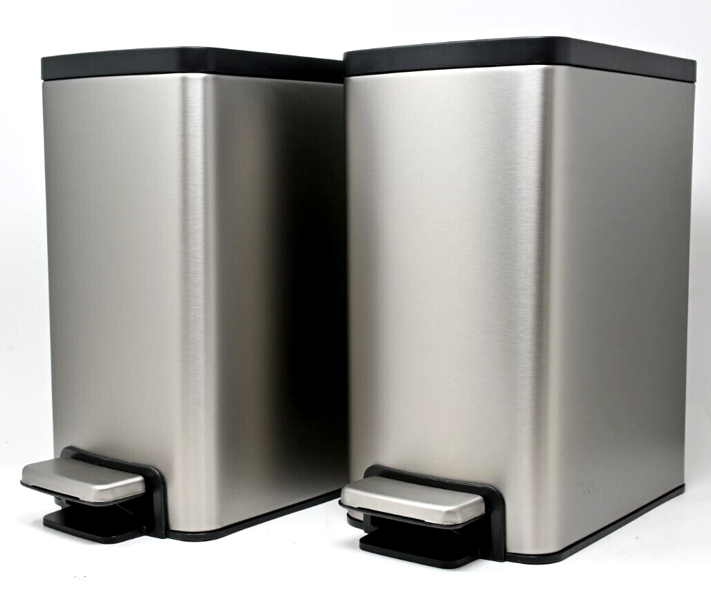 Kohler Stainless Steel Step Trash Can 6L 2 PACK 885612878175 eBay