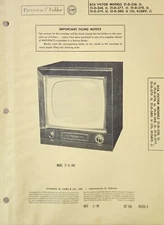 SAMS TELEVISION SERVICE MANUAL 230-8 RCA VICTOR 21-D-358 -368 -377 -378 -379