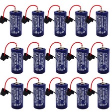 New 15PCS CR17335 1750mAh 3V Non-rechargeable Li-ion Battery with Black Plug