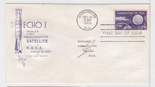 TurtlesTradingPost -  Satellite Echo I 1960 #1173 Farnam Cachet FDC