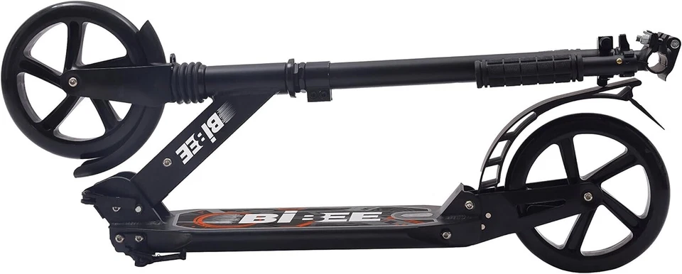 Trottinette pliable pour adulte avec grande roue, béquille et suspension - Bibee - Photo 2/4