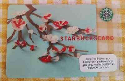 2009 LOTUS BLOSSOMS FLOWERS  STARBUCKS COLLECTIBLE Gift Card NO VALUE BRAND NEW