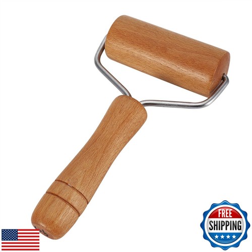 Chazcool Pizza Rolling Pin, Small Rolling Pin, Non-Stick Wooden Dough Roller